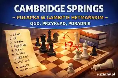 Cambridge Springs – pułapka w Gambicie Hetmańskim (QGD), wariant i poradnik