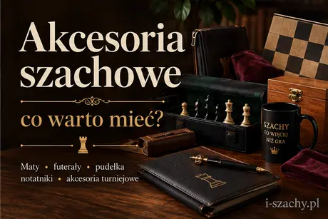 Akcesoria szachowe – zegar, notatnik, figury i wyposażenie do gry