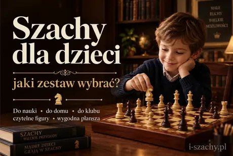 Klasyczny zestaw szachowy odpowiedni do nauki gry dla dziecka
